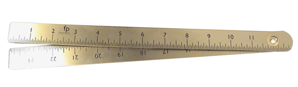 fp 24 folding brass ruler