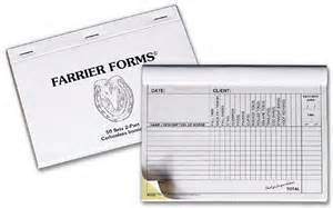 ncr farrier forms invoices