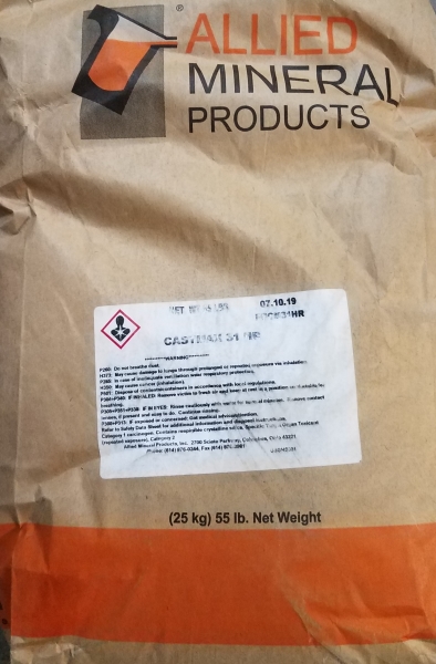 Castable Refractory Cement - 3,100 Degree