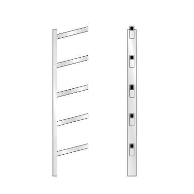 stonewell 5 high bar shoe rack