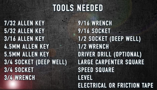 Tools Required