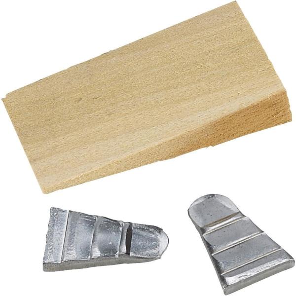 steel wood wedges
