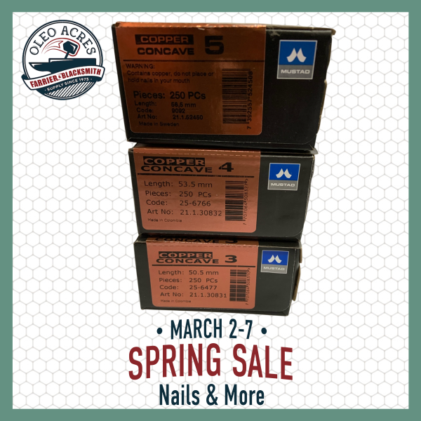 Mustad Concave Copper Nails - Spring Into Summer 2026 mustad concave copper nails spring into summer 2026