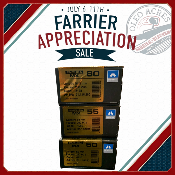 mustad endura mx nails farrier appreciation sale 2026
