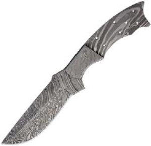 hunter knife blade damascus