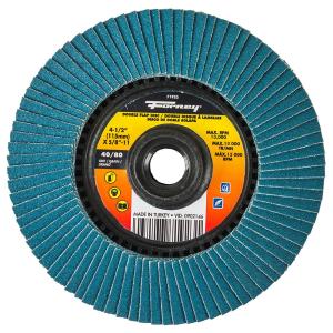 forney 4 1 2 double sided flap disc 40 80 grits