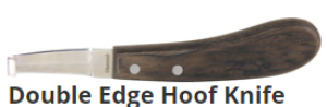 diamond double edge hoof knife