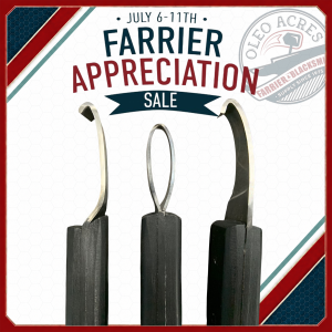 old goat hoof knives farrier appreciation sale 2026